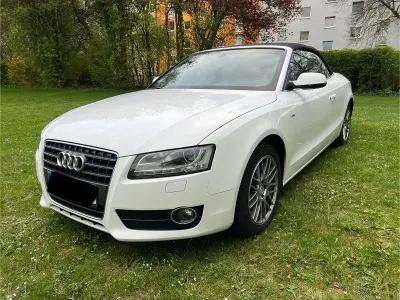 Brugt Audi A5 Cabriolet S-Line 211 HK (155 kW) 2010 Hvid Cabriolet