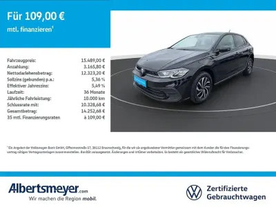 Gebraucht VW Polo Life 95 PS (69 kW) 2022 Schwarz Kleinwagen