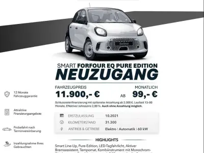 Occasion Smart ForFour Electric Drive 60 kW (82 ch) 2021 Blanc Berline