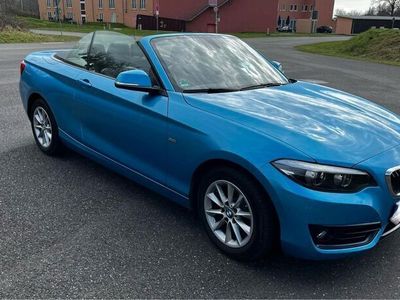 gebraucht BMW 218 218 i Cabrio Sport Line - Seaside blue