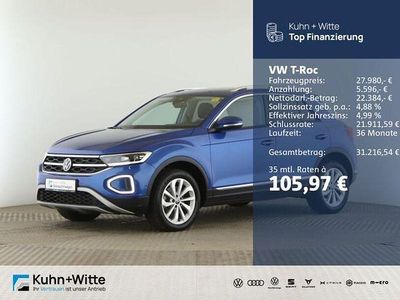 Gebraucht VW T-Roc Style 150 PS (110 kW) 2024 Blau SUV