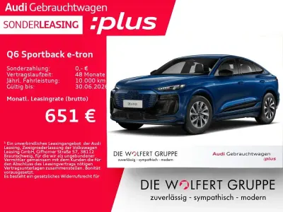 Gebraucht Audi Q6 Sportback e-tron Ambiente 284 kW (387 PS) 2025 Ascariblau metallic SUV