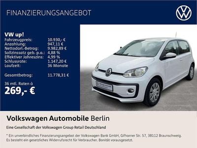 Gebraucht VW up! move up! 60 PS (44 kW) 2019 Weiß Kleinwagen