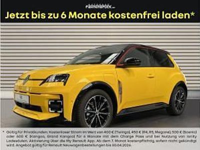 Neu Renault 5 E-Tech Iconic 77 kW (106 PS) 2026 Gelb (pop yellow,dach in black pearlschwarz metall) Limousine