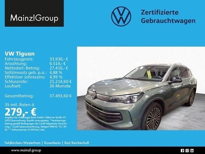 Gebraucht VW Tiguan Goal 131 PS (96 kW) 2025 Cipressinogrün metallic (metallic) SUV