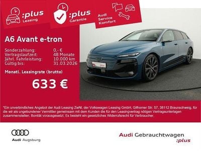 Blau Gebraucht 2025 Audi A6 e-tron S-Line Kombi | 77.380 € (Teuer)