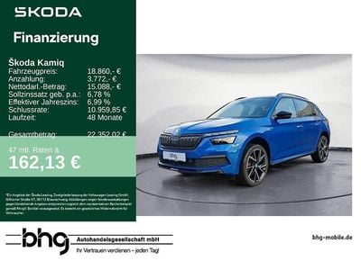 Gebraucht Skoda Kamiq Monte Carlo 110 PS (80 kW) 2022 Blau SUV