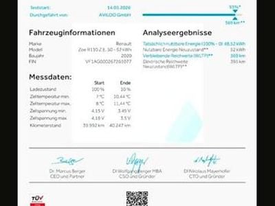 Gebraucht Renault Zoe 80 kW (110 PS) 2021 Weiß Kleinwagen