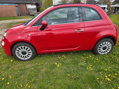 Second-hand Fiat 500C Lounge 69 CP (50 kW) 2016 Roșu Cabrio