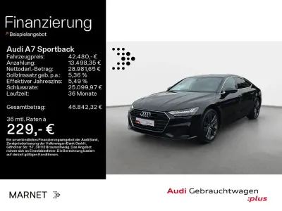 Gebraucht Audi A7 Sportback Ambiente 265 PS (194 kW) 2023 Mythosschwarz metallic Kleinwagen