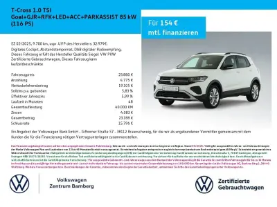 Gebraucht VW T-Cross Goal 116 PS (85 kW) 2025 Weiß SUV