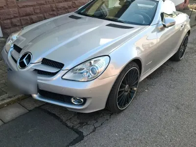 Gebraucht Mercedes SLK200 184 PS (135 kW) 2009 Silber Cabrio