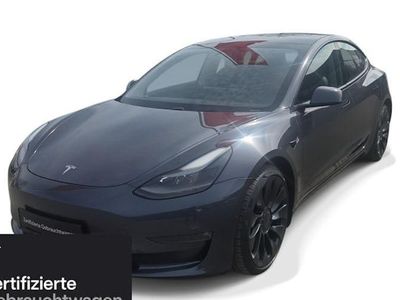 Begagnad Tesla Model 3 Performance 377 kW (513 HK) 2021 Silver Sedan