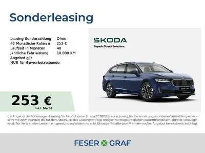 Nowe Skoda Superb Selection 150 KM (110 kW) 2026 Niebieski Kombi