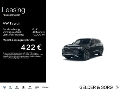 Gebraucht VW Tayron Elegance 204 PS (150 kW) 2025 Schwarz SUV