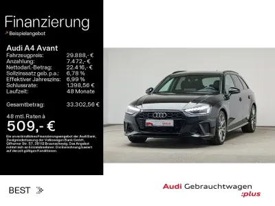Gebraucht Audi A4 S-Line 204 PS (150 kW) 2022 Mythosschwarz metallic (metallic) Kombi