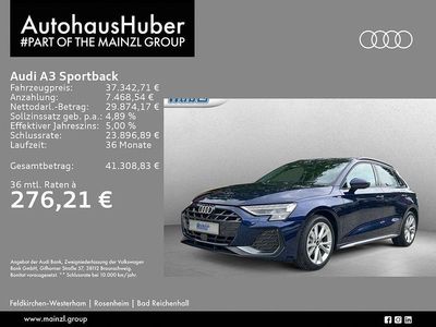 Neu Audi A3 S-Line 150 PS (110 kW) 2026 Navarrablau metallic Limousine