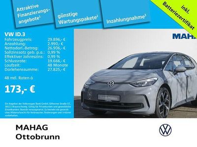 Gebraucht VW ID.3 Pro 150 kW (204 PS) 2023 Grau Kleinwagen