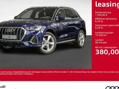 Brugt Audi Q3 S-Line 150 HK (110 kW) 2024 Blå SUV