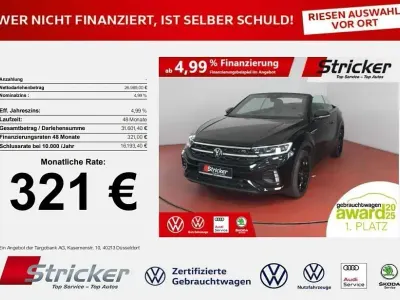 Gebraucht VW T-Roc Cabriolet R-line 150 PS (110 kW) 2023 Deep black perleffekt schwarz Cabrio