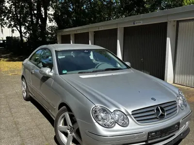 Brugt Mercedes CLK200 163 HK (119 kW) 2003 Sølv Coupe