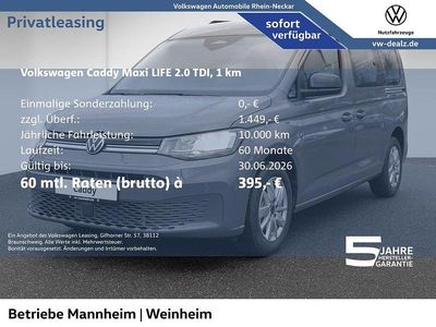 Neu VW Caddy Maxi Life Life 102 PS (75 kW) 2026 Grau Van / Kleinbus