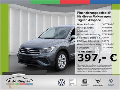 Usado VW Tiguan Allspace Life 150 CV (110 kW) 2024 Gris SUV