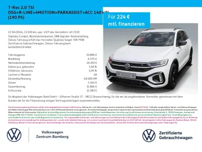 Brugt VW T-Roc R-line 190 HK (139 kW) 2024 Hvid SUV