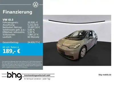 Brugt VW ID.3 Pro 107 kW (146 HK) 2022 Sort Hatchback