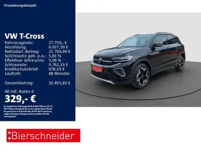 Gebraucht VW T-Cross R-line 150 PS (110 kW) 2025 Schwarz SUV