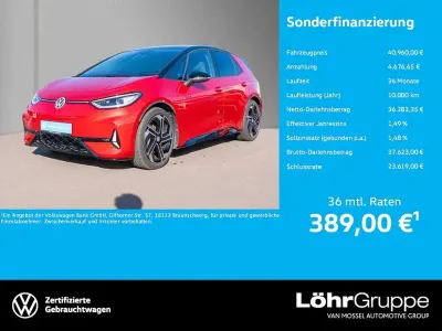 Gebraucht VW ID.3 GTX 239 kW (326 PS) 2025 Kings red metallic Kleinwagen
