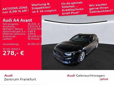 Gebraucht Audi A4 S-Line 204 PS (150 kW) 2024 Mythosschwarz metallic Kombi