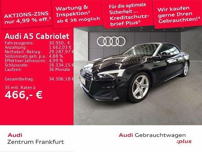 Gebraucht Audi A5 Cabriolet Sport 150 PS (110 kW) 2021 Schwarz Cabrio