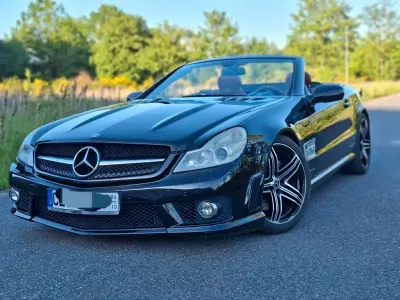 Używany Mercedes SL500 387 KM (284 kW) 2008 Czarny Kabriolet
