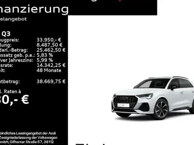 Gebraucht Audi Q3 Comfort 150 PS (110 kW) 2022 Gletscherweiß metallic SUV
