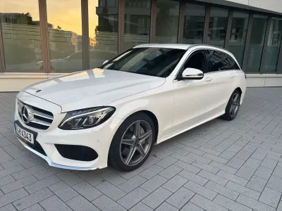 Gebraucht Mercedes C250 AMG line 204 PS (150 kW) 2018 Weiß Kombi