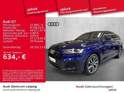 Blau Gebraucht 2022 Audi Q7 S-Line SUV | 52.880 € (Guter Preis)