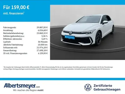 Gebraucht VW Golf VIII R-line 150 PS (110 kW) 2025 Weiß Limousine