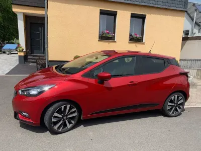 Gebraucht Nissan Micra Tekna 101 PS (74 kW) 2019 Rot Kleinwagen