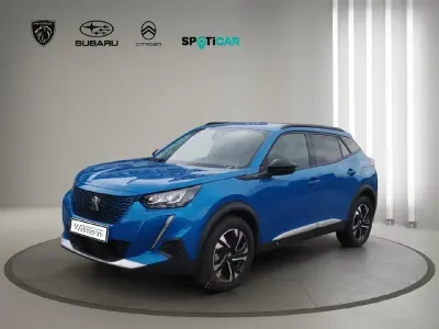 Gebraucht Peugeot e-2008 Allure 100 kW (136 PS) 2022 Blau SUV