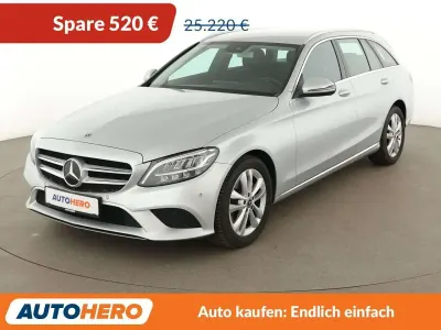 Gebraucht Mercedes C220 Avantgarde 194 PS (142 kW) 2019 Iridiumsilber Kombi
