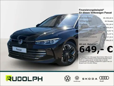 Neu VW Passat Elegance 177 PS (130 kW) 2025 Schwarz Kombi