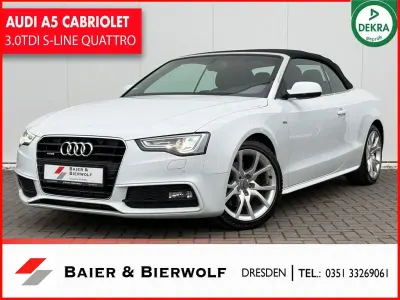Gebraucht Audi A5 Cabriolet S-Line 245 PS (180 kW) 2014 Gletscherweiss Cabrio