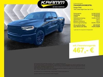 Schwarz Neu 2025 Dodge Ram Limited Abholung | 94.998 € (Guter Preis)