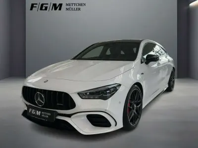 Gebraucht Mercedes CLA45 AMG Shooting Brake AMG 421 PS (309 kW) 2024 Unilack polarweiß Kombi