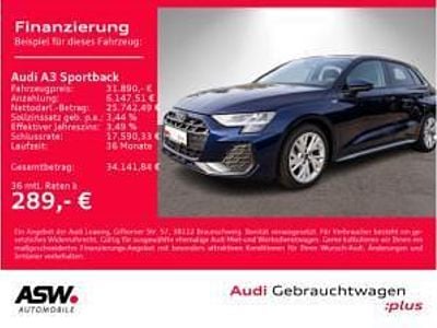 Gebraucht Audi A3 S-Line 150 PS (110 kW) 2025 Blau (navarrablau metallic) Limousine