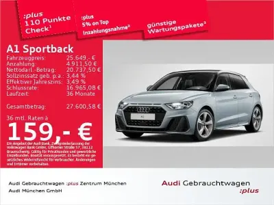 Gebraucht Audi A1 Sportback S-Line 95 PS (69 kW) 2025 Pfeilgrau perleffekt Kleinwagen