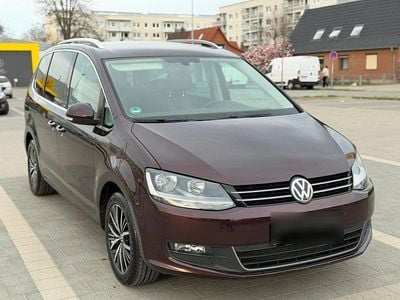 Gebraucht VW Sharan Allstar 150 PS (110 kW) 2017 Rot Van / Kleinbus