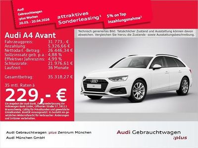 Gebraucht Audi A4 Basis 204 PS (150 kW) 2024 Arkonaweiß Kombi