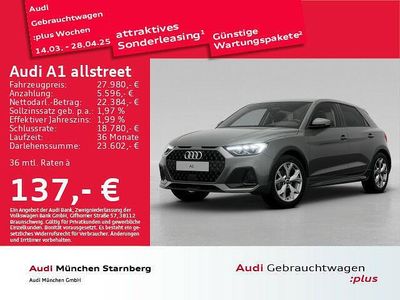 Gebraucht Audi A1 Ambiente 116 PS (85 kW) 2024 Chronosgrau metallic Kleinwagen